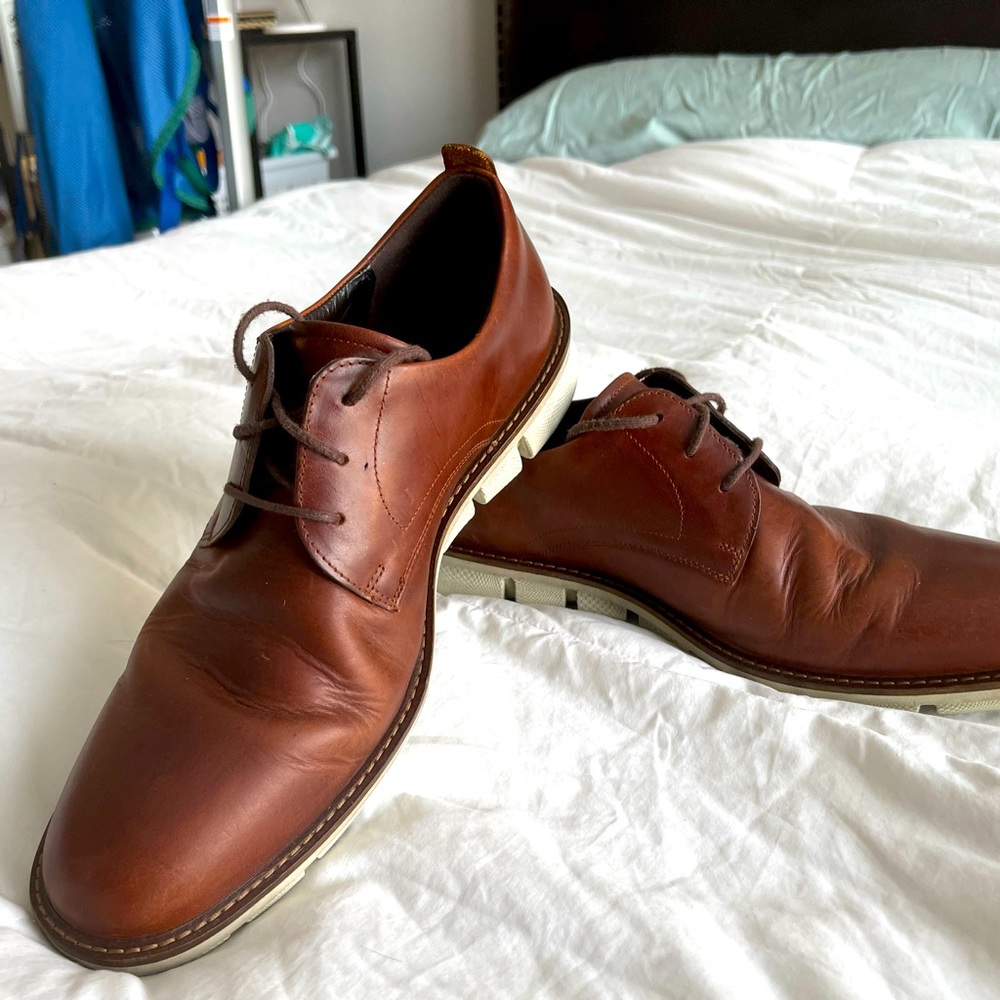 ECCO Mens 12 Brown Leather